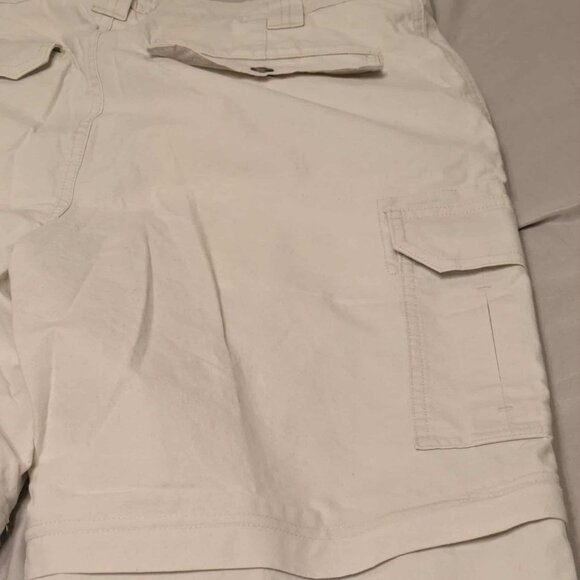L.L. Bean Convertible Cargo Pants Mens 33 x 29 Cotton No Tags Never Washed - EUC - Picture 13 of 14